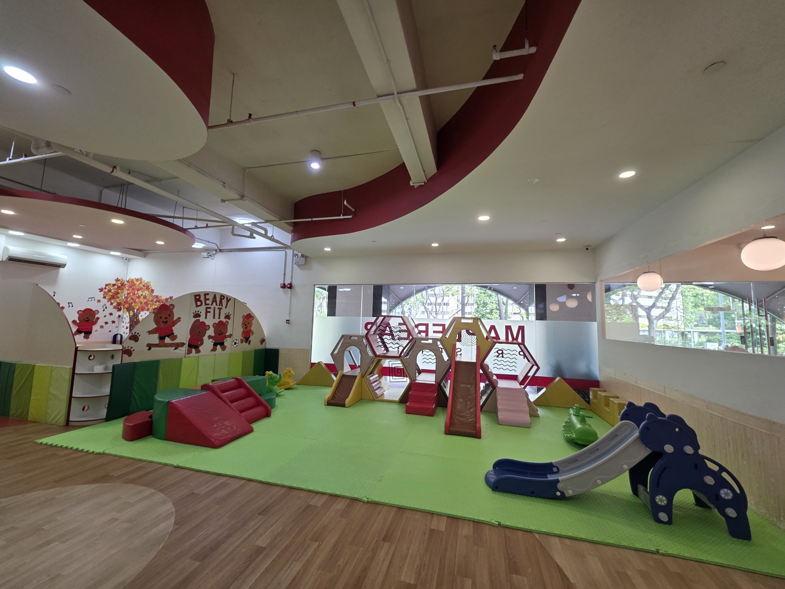 The indoor playground at MapleBear Jurong Gateway